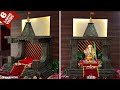 Ganpati Decoration Ideas for Home | Ganesh decoration Idea | Eco Friendly Cardboard Temple & Makhar