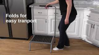 Extra Wide Step Stool with Handle - Easy Comforts