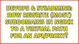 DevOps & SysAdmins: How rewrite (most) subdomains in nginx to a virtual path for an API/proxy?