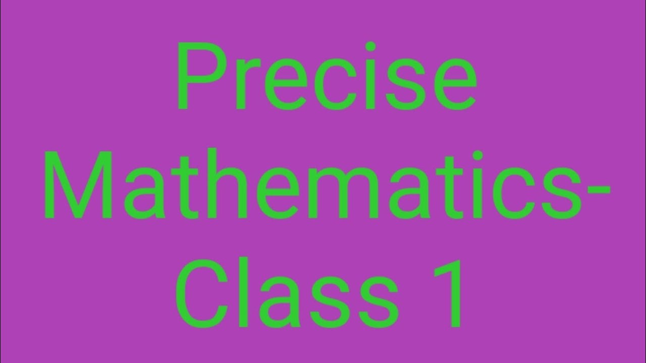 Precise Mathematics-Grade 1 -excercises - YouTube