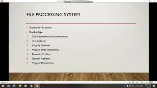Lecture 1 (3/3) Databases - Disadvantages of Traditional File Systems