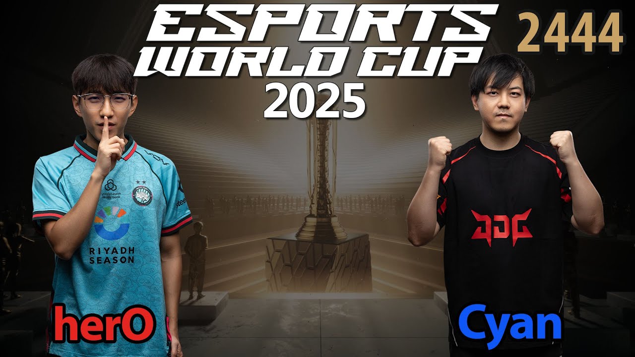 Nachgerückt - 🇰🇷 herO (P) vs 🇨🇳 Cyan (P) - Esports World Cup 2025 - StarCcraft 2 - 2444