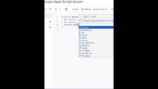 how to use console.log in JavaScript(GAS)#googleappsscript#shorts #javascript