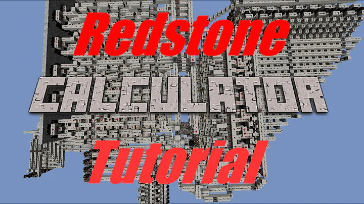 Redstone Calculator Tutorial 2.0 - 1 - User Input (***READ DESCRIPTION BEFORE STARTING***)