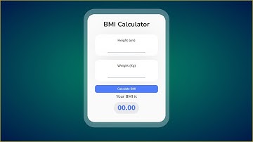 How to Make BMI Calculator Using HTML CSS And JS || #css #cssanimationtutorial || @codingissoeasy