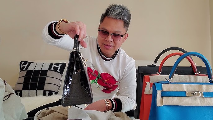 Hermes Dream Bag Unboxing  Mini Kelly 2 Shiny Crocodile in Black