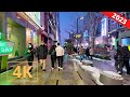 Seoul, South Korea 🇰🇷 Gangnam | Christmas Eve Street Walk | 강남 서울 한국 | 4K | Virtual Walking 2023