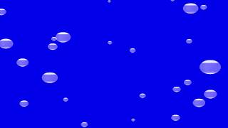 Water Bubbles Blue background Effect Footage Футаж Водянные пузыри Синий фон