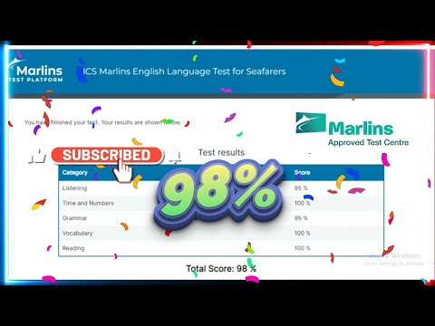 Marlins Test For Seafarer Score 98%