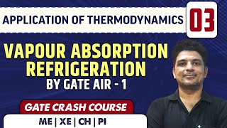 Application of Thermodynamics 03 l Vapour Absorption Refrigeration by GATE AIR - 1 l ME | GATE