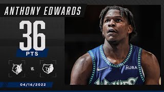 Anthony Edwards becomes the youngest Timberwolves player to score 30+ PTS in the playoffs 🍿