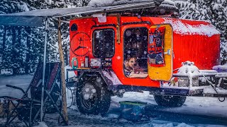 Winter Camping - First Time in Snow