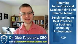 ACP Webinar - ''Returning to the Office and Managing Hybrid and Remote Teams''
