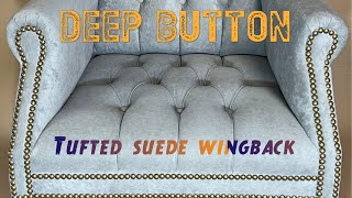 Details Amazing tufted wingbacks reupholstered step by step News