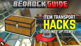 Item Transportation Tricks! | Minecraft Bedrock Guide S3 EP39 screenshot 2