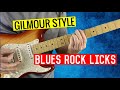 David gilmour style blues rock licks  intermediate lead guitar lesson