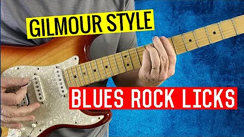 David Gilmour Style Blues Rock Licks // Intermediate Lead Guitar Lesson