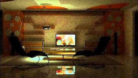 living room relight in thea render