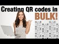 How to create QR codes in BULK