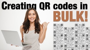How to create QR codes in BULK
