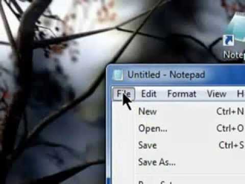 Make a matrix using notepad
