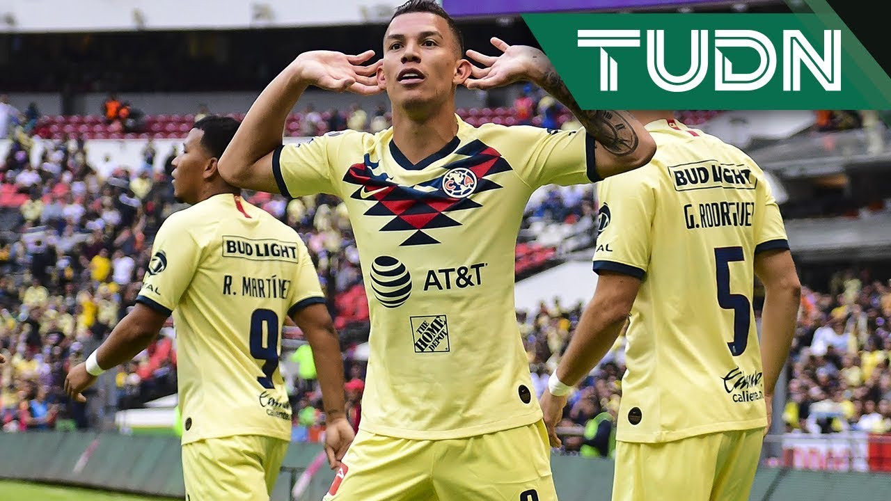 Mateus Uribe mete un gran remate de cabeza para el 2-1 apertura 2019 futbol mexicano
