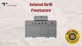 Tytus Fresno Island Grills I Ample Cooking & Storage Space