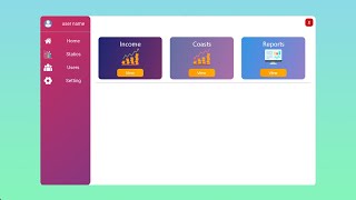 Create modern dashboard with java swing , part 1  تصميم لوحة تحكم بالجافا
