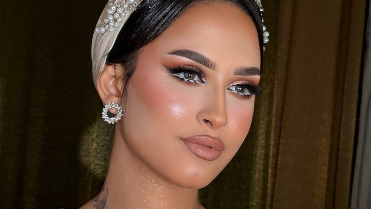 مكياچ خطوبه خليجي ل2025 بكل الخطوات والتركات مع #نهي_العراقي 