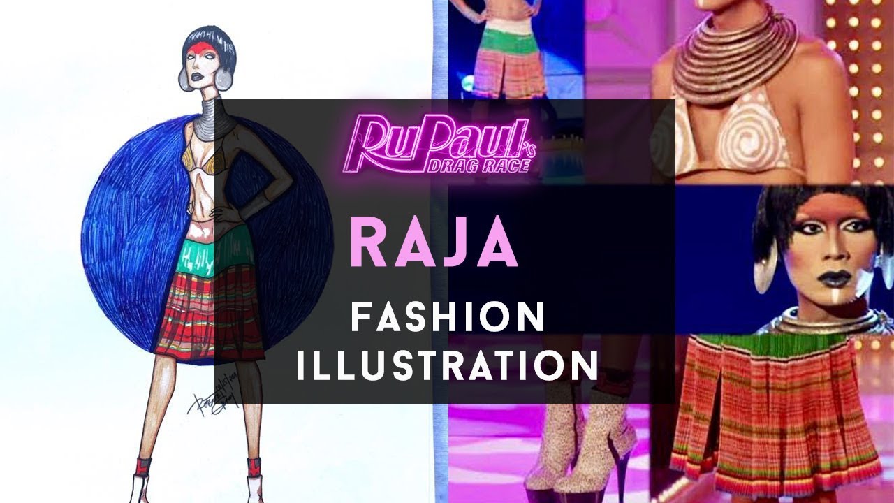 Rupaul's Drag Race Raja Gemini [ FASHION ILLUSTRATION ]