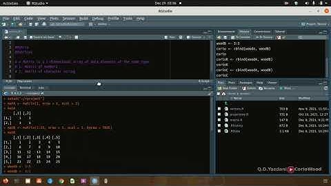 Creating Matrix with Vectors & Arrays in R | Introduction to rbind and cbind in R