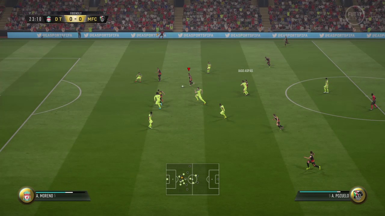 FIFA 17 maynu vs yaasir Counter attack - fut friendly - Iago Aspas Finesse finish