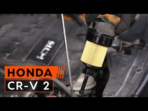 Πώς αντικαθιστούμε λάδι κινητήρα και φίλτρο λαδιού σε HONDA CR-V 2 [ΟΔΗΓΊΕΣ]