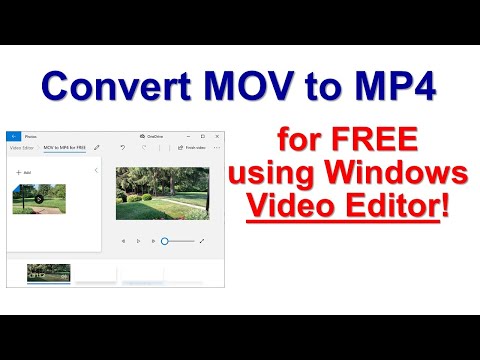 Convert MOV to MP4 Using Windows Video Editor! NEW, 2020