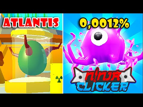 New Atlantis Update Secret Octopus New Legendary Pet 0 0012 Ninja Clicker Simulator Roblox Youtube - neo clicker continued roblox