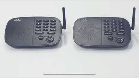 Hosmart Wireless Intercome System 1/2 Mile Long Range 10-Channel, For Home Or Office