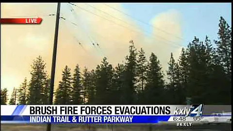 Evacuations ordered for north Spokane County brush fire