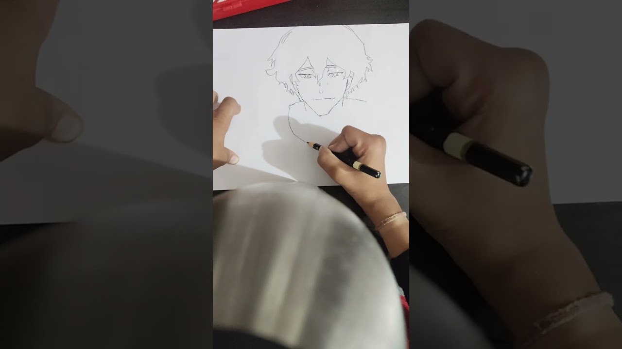 How to draw endo yamato from wind breaker