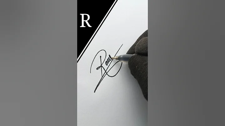 Beautiful 'R' signature making #autograph  #handwriting #signaturestyle