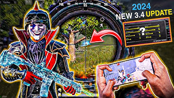 New Update 3.4🔥 Best Sensitivity Code + Control  Settings Bgmi/Pubg Mobile  Zero Recoil  2024 JNR YT