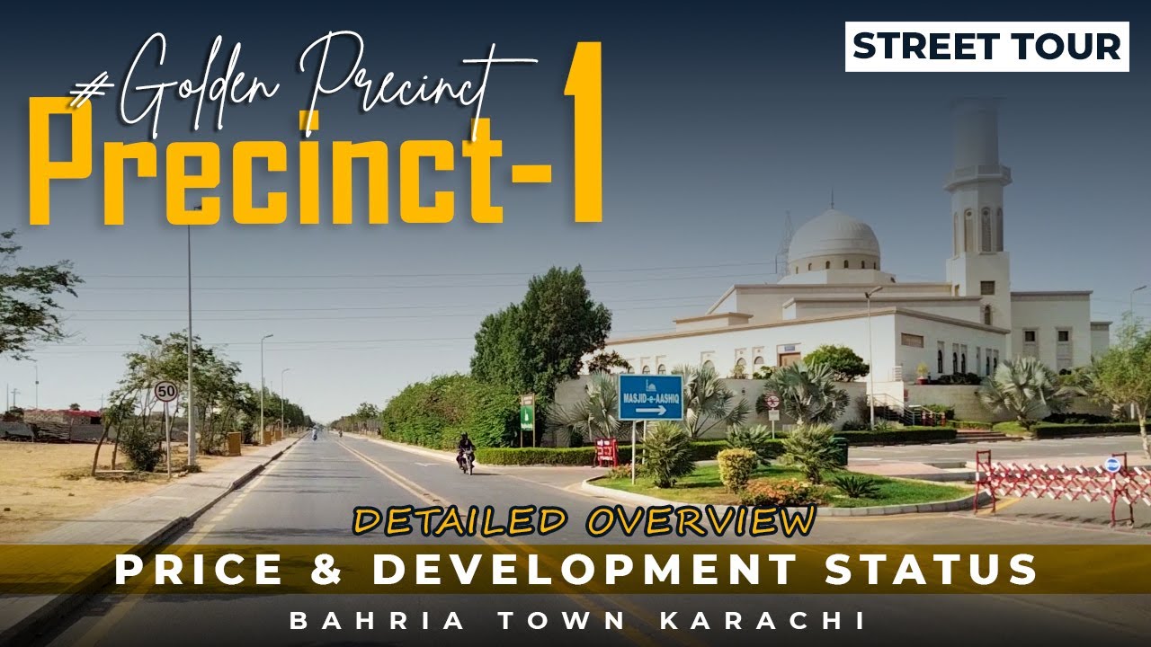 precinct 1 bahria town karachi | House & plot for sale | street view video