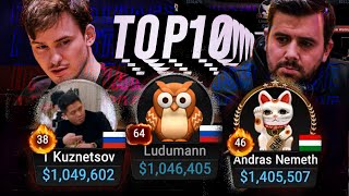 TOP10 Biggest Pots | High Stakes Poker Cash Game Trueteller | Ludumann | Probirs | borntotilt