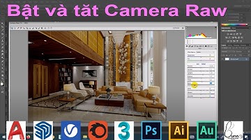 bật và tắt camera raw trong photoshop