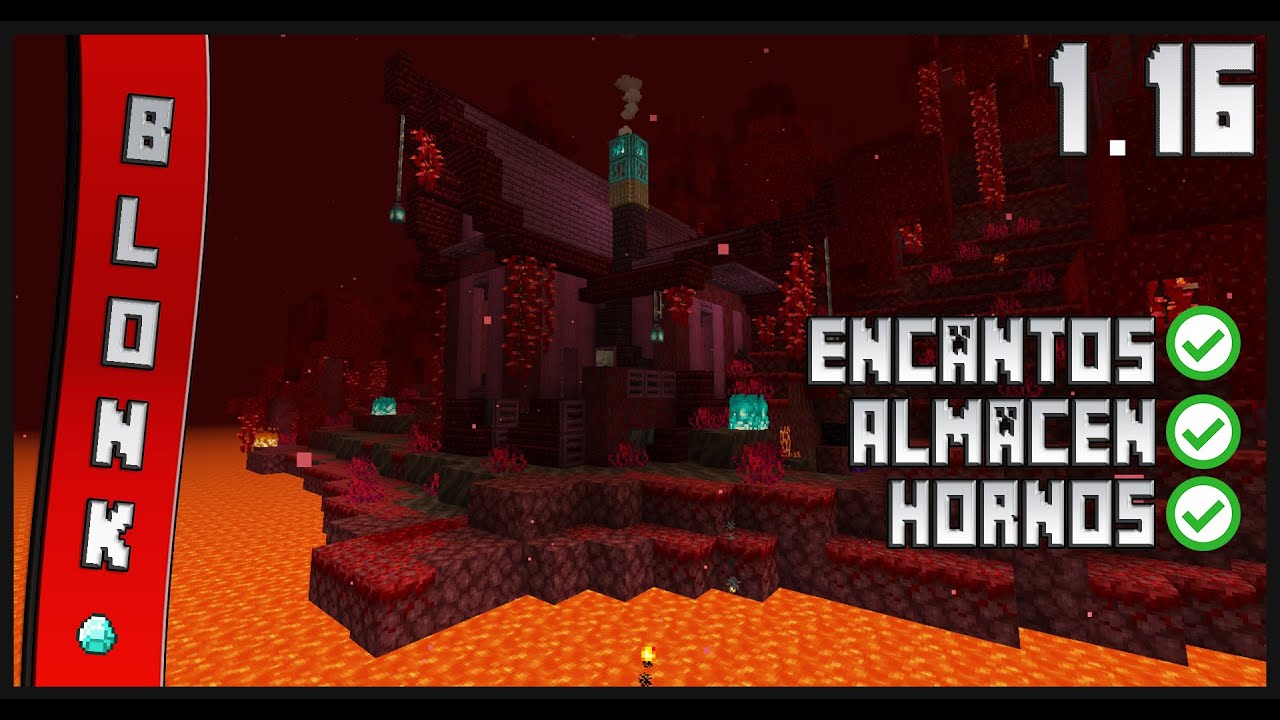 Minecraft  Casa En El Nether! ▻ Actualización Del Nether - YouTube