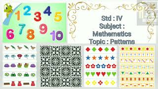 Patterns| Mathematics| Std 4