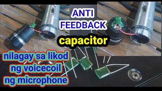 Anti feedback capacitor for microphone Resimi