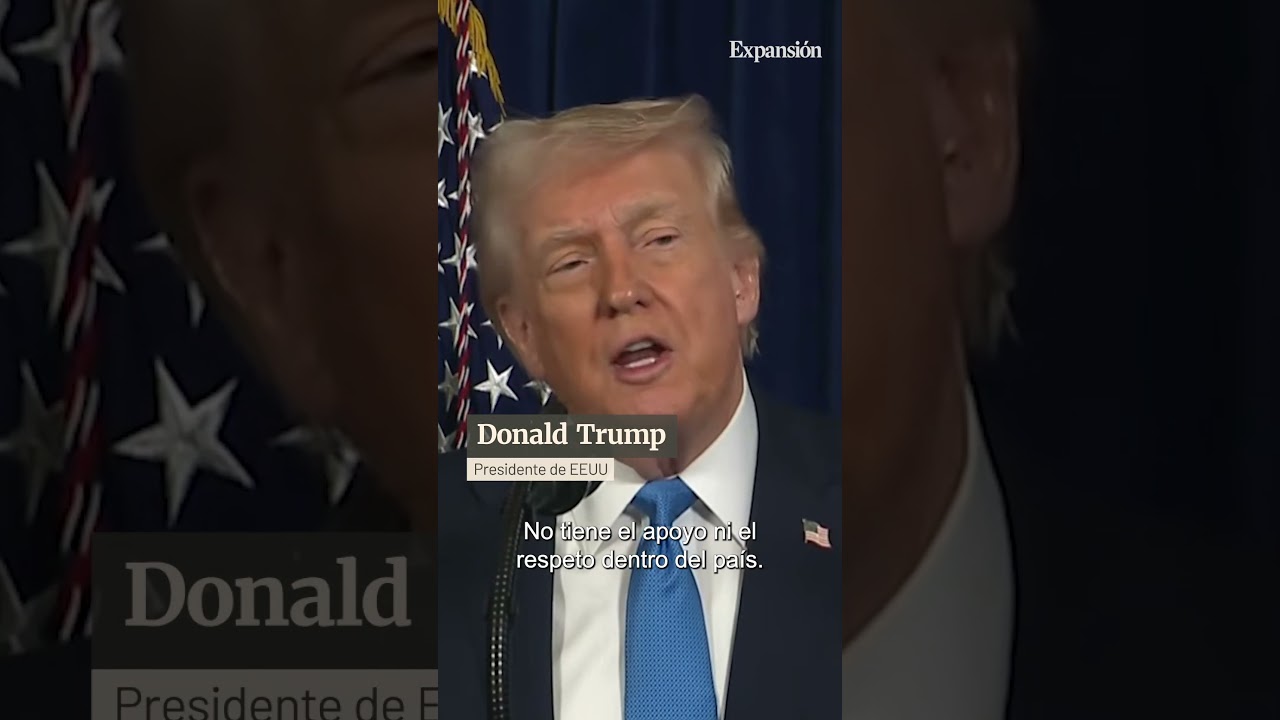 Trump sobre María Corina Machado: "No tiene el respeto ni el apoyo dentro del país"