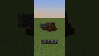 Cannon Tutorial! Follow for DAILY Minecraft Content! #minecraft #ideas #shorts