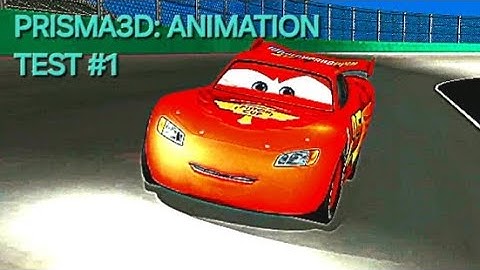 PIXAR CARS PRISMA 3D ANIMATION TEST #1