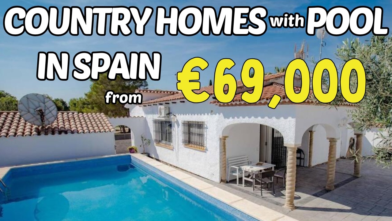 5 Amazing Homes in Spain With a Pool — All Under €100K! 🌊🏠
